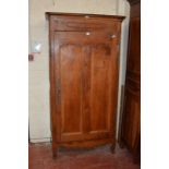 An 18th century fruitwood French provincial armoire 201cm high, 95cm wide