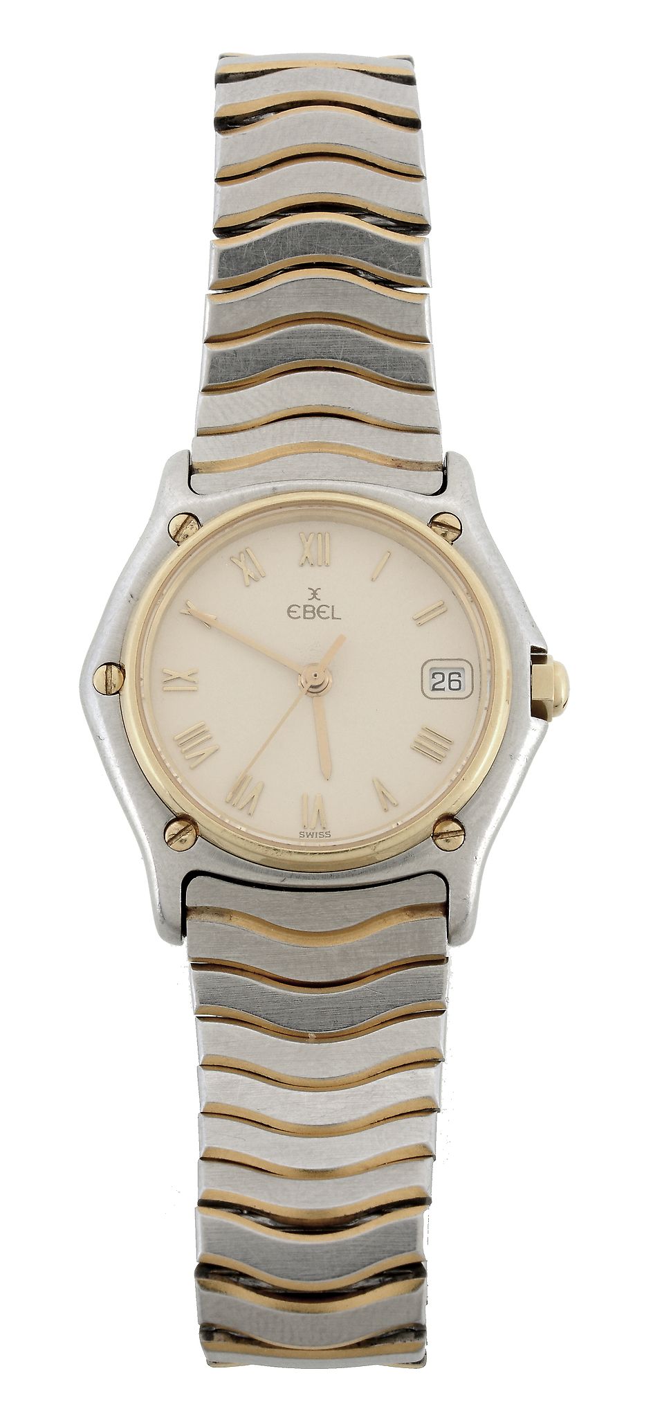 Ebel, ref.183908, a lady's stainless steel and gold plated centre seconds...  Ebel, ref.183908, a