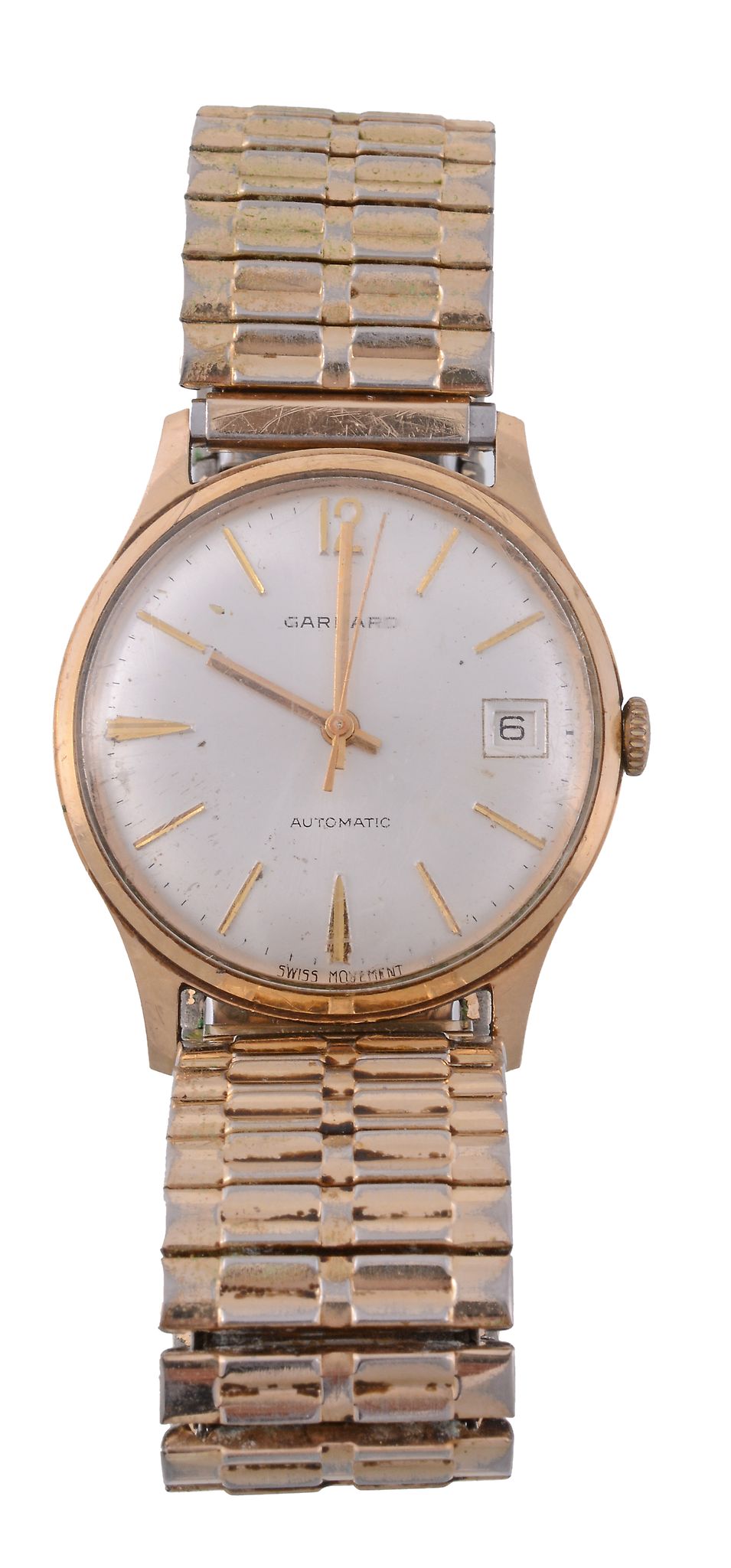 Garrard, ref.68800, a 9 carat gold automatic centre seconds wristwatch with...  Garrard, ref.