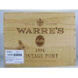 Warre's Vintage Port 1994 12 bts OWC