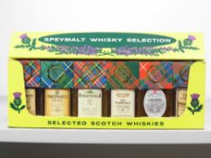 A Speymalt Miniature Whisky Selection pack In full original packaging containing 1 bt each: