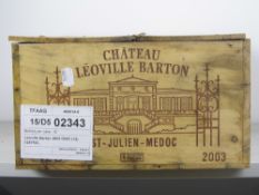 Chateau Leoville Barton 2003St Julien12 bts OWC