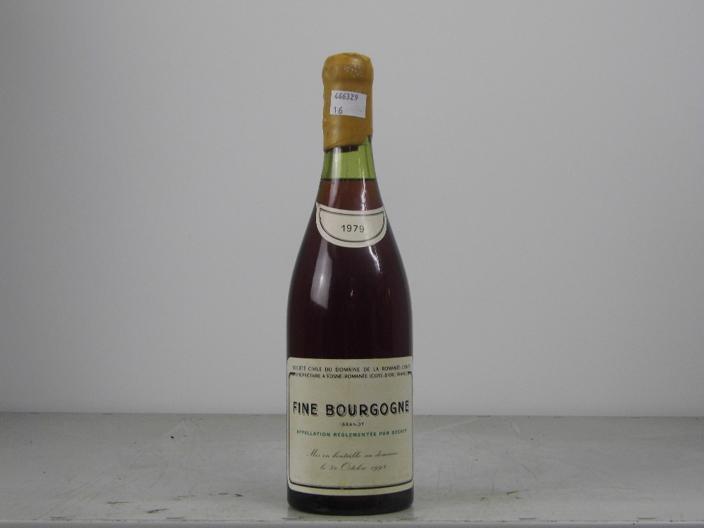 Domaine de La Romanee Conti Fine Bourgogne Brandy 1979Mise en Bouteille le 30 Octobre 1992US Back