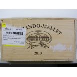 Chateau Sociando Mallet 2010 Medoc 12 bts OWC IN BOND