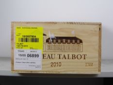 Chateau Talbot 2010 St Julien 12 bts OWCIN BOND