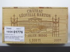Chateau Leoville Barton 2001 Saint Julien 12 bts OWC