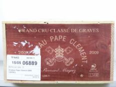 Chateau Pape Clement 2009 Pessac Leognan 12 bts OWCIN BOND