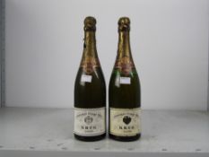 Champagne Krug Vintage 1966 
2 bts
NB Krug 1966 2 bts –1 bt In excellent order 1 bt signs