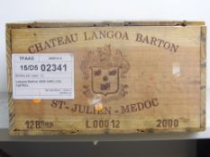 Chateau Langoa Barton 2000 St Julien12 bts OWC