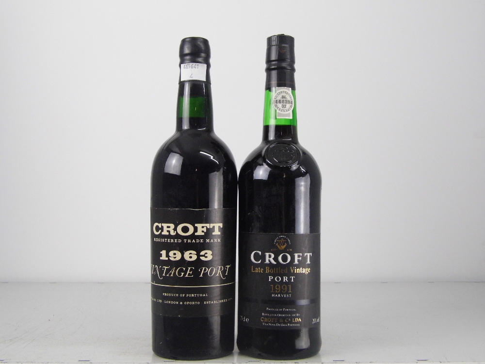 Fonseca Vintage Port 19601 btCroft's Vintage Port 19631 btCroft's Late Bottled Vintage Port 1991 1