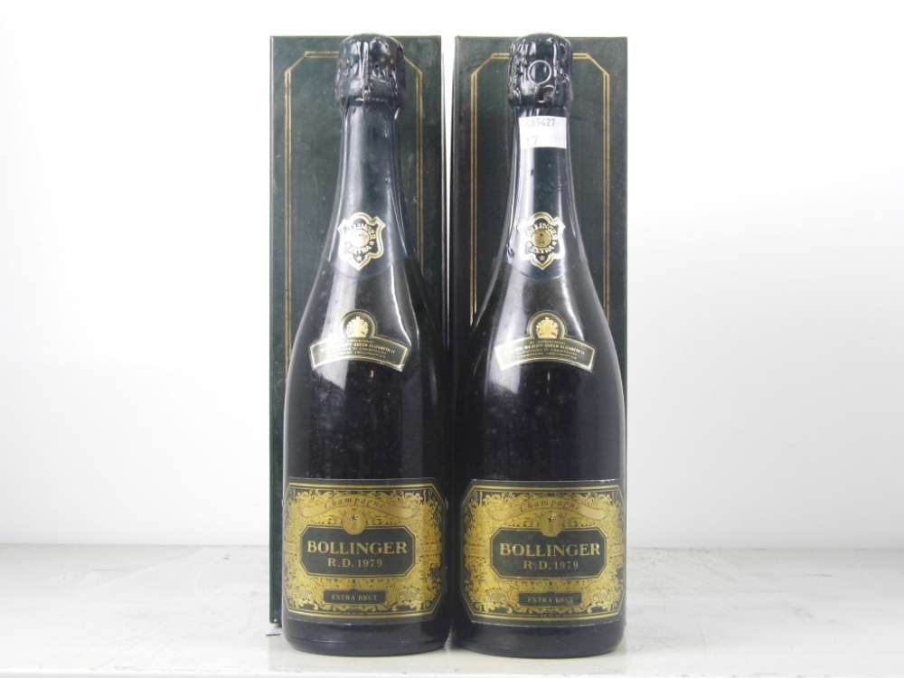 Champagne Bollinger Brut RD 1979 2 bts