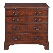 A George III mahogany chest of drawers, circa 1770  A George III mahogany chest of drawers,