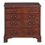 A George III mahogany chest of drawers, circa 1770  A George III mahogany chest of drawers,