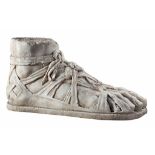 A massive sculpted marble model of a foot, in the manner of Antique examples  A massive sculpted