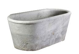 An Italian marble bath in the manner of Antique examples, Lucca  An Italian marble bath in the