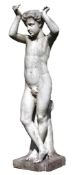 A sculpted white marble model of Dionysus as a Youth , late 18th century  A sculpted white marble