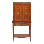 An Edwardian mahogany and inlaid side cabinet, circa 1910  An Edwardian mahogany and inlaid side