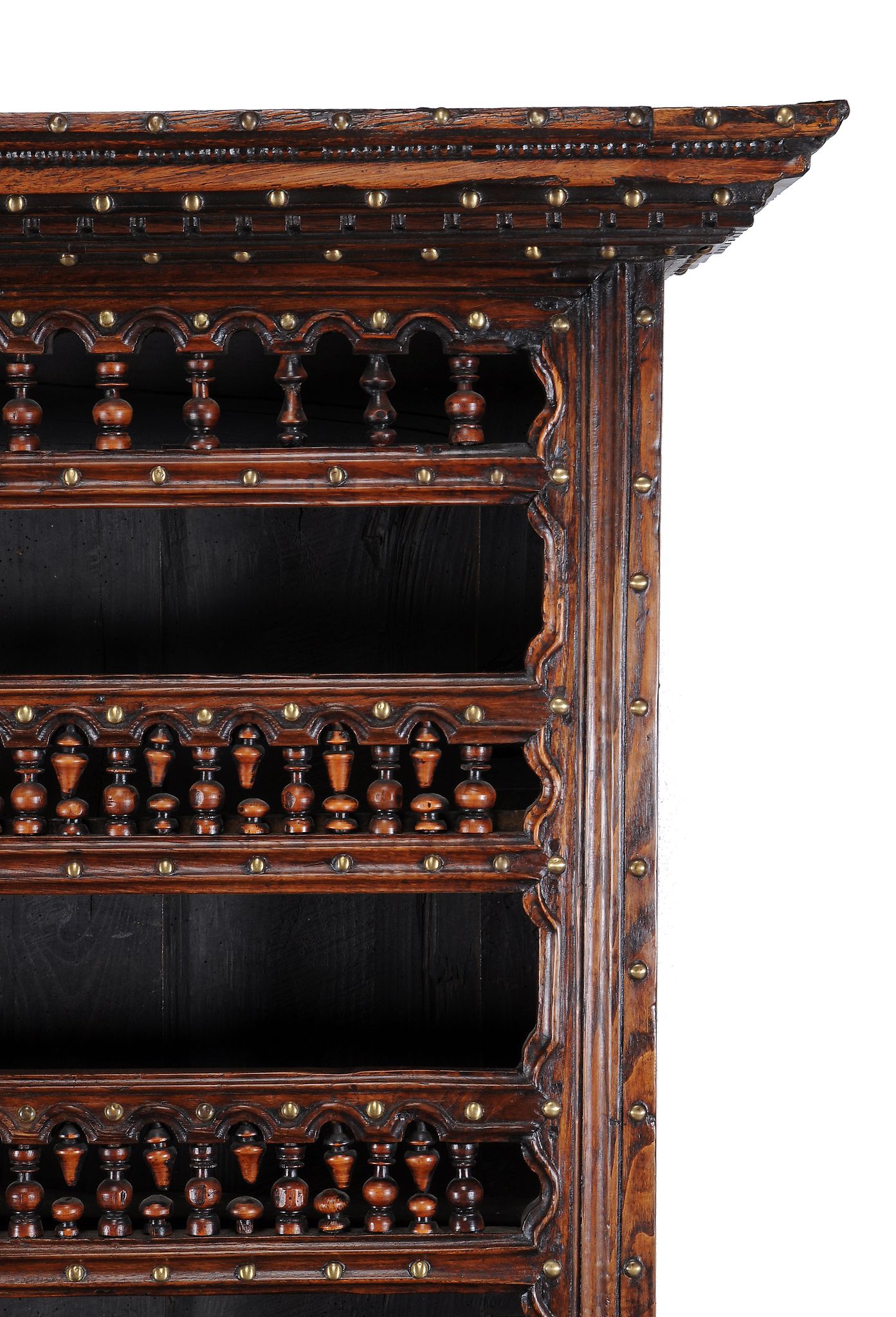 An oak and walnut dresser , possibly Iberian, 18th century  An oak and walnut dresser  , - Image 3 of 3