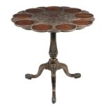 A George III mahogany tripod table, circa 1780 A George III mahogany tripod table, circa 1780, the