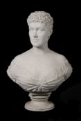Francis John Williamson , a Victorian sculpted white marble portrait bust of...  Francis John