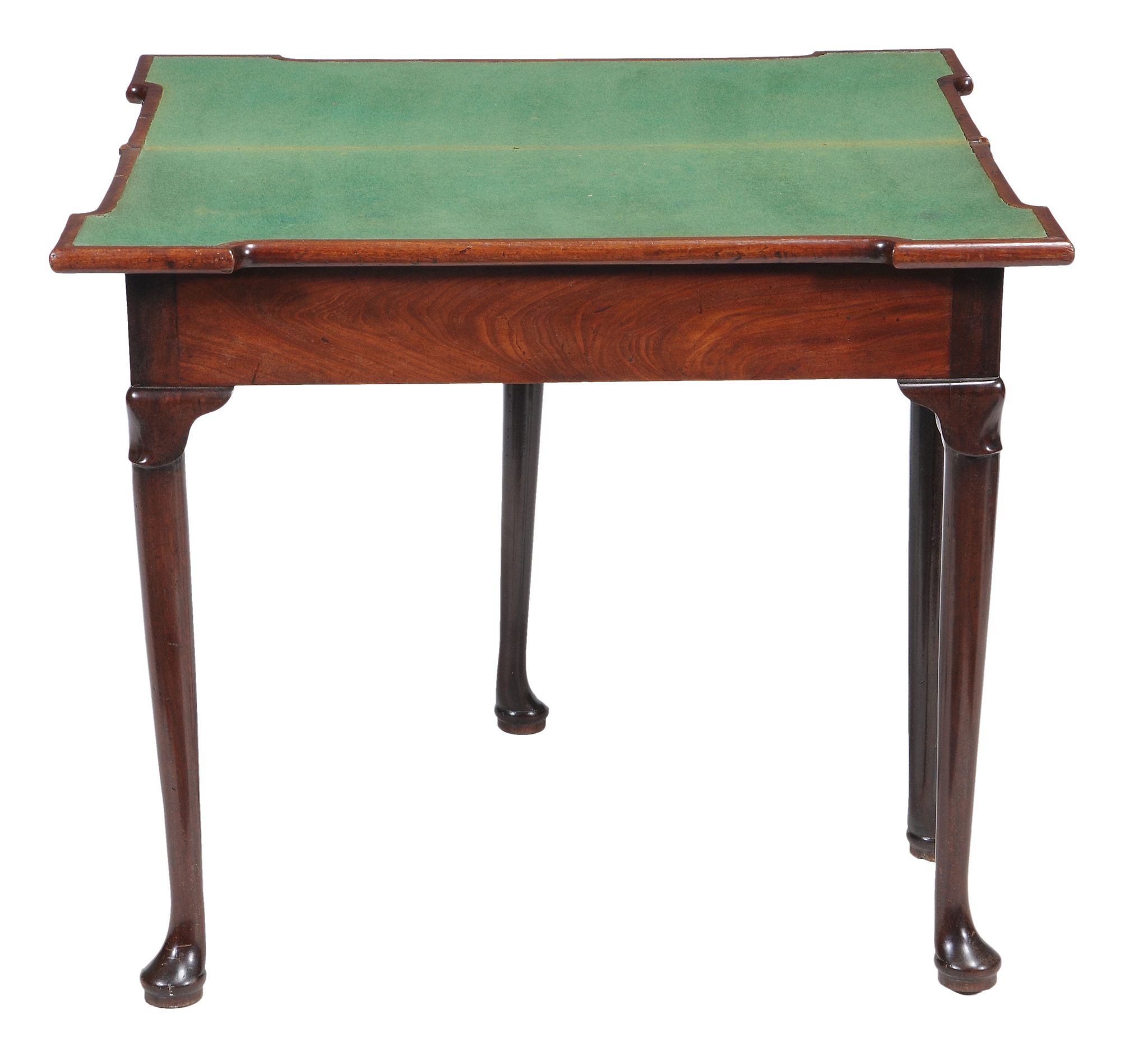 A George II mahogany folding card table, circa1740  A George II mahogany folding card table, - Image 2 of 2