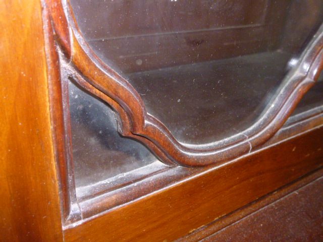 A mahogany cabinet bookcase , in George III style  A mahogany cabinet bookcase  , in George III - Image 4 of 4