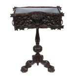 A Black Forest oak jardiniere stand , circa 1880  A Black Forest oak jardiniere stand  , circa 1880,