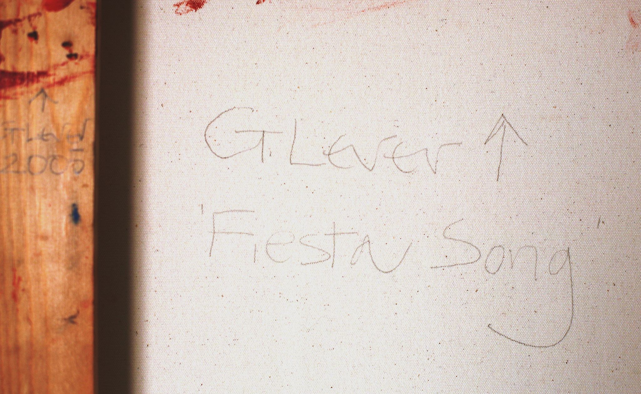 Gillian Lever (b. 1963)  Fiesta Song  Oil on canvas Signed and titled verso Gallery label verso 88. - Image 3 of 3