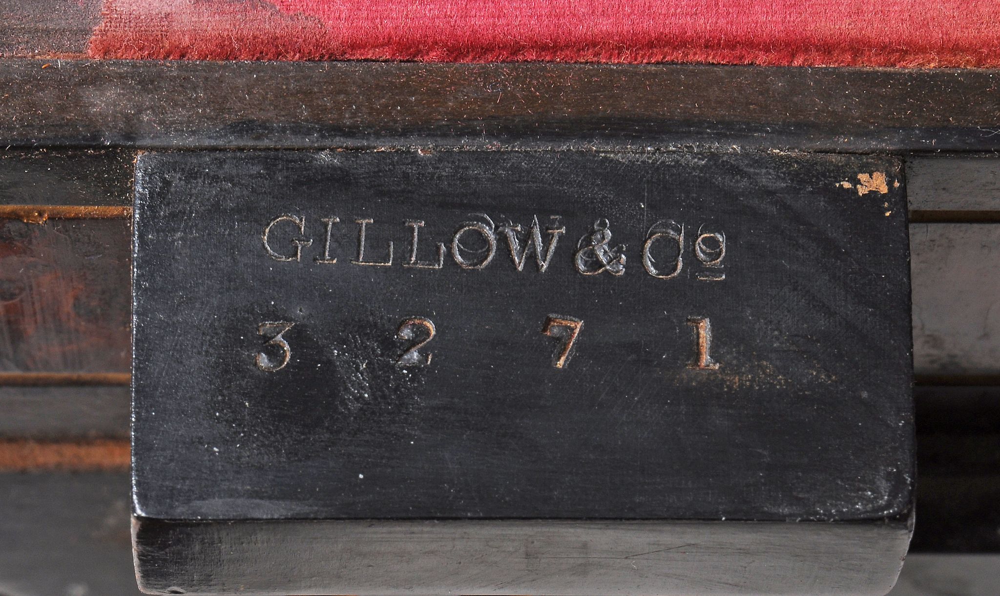 An Aesthetic ebonised and thuya card table by Gillows,   late 19th century, the hinged top opening - Image 3 of 3