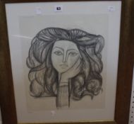 After Pablo Picasso (Spanish, 1881 - 1973) Portrait of Francoise Limited edition print no. 285/500