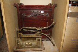 An Edwardian piano stool with hinged fall front music compartment, an early 20th Century magazine