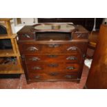 A George III style mahogany bookcase 183cm high, 152cm wide