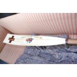 An Oxford University Rowing Blade "Head of the River, Merton College Ist Eight 1951"  along with