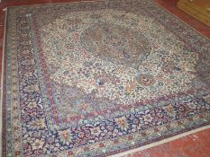 A Tabriz style carpet, 20th century machine made 125 x 108 inches