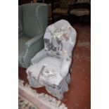 A Victorian nursing chair