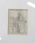 Keith Vaughan (1912 - 1977) 'Study for a painting c.1948' Pencil drawing Unsigned Labelled to