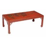 A Chinese lacquer low table