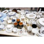 A collection of mid/late 20th Century Royal commemorative ware, to include mugs, plates, trinket