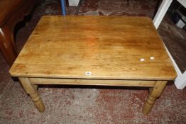 A pine coffee table