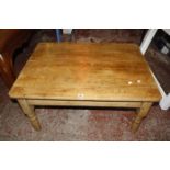 A pine coffee table