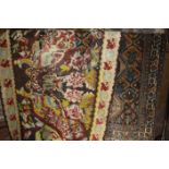 A Persian rug 184 x 125cm together with a kilim carpet (a/f)   Best Bid