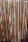 One pair of GP & J Baker striped curtains approx. drop 196cm