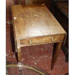 A 19th Century mahogany pembroke table with one frieze drawer 75cm wide