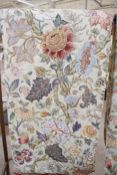 A pair of printed chintz cotton curtains approx. drop 260cm