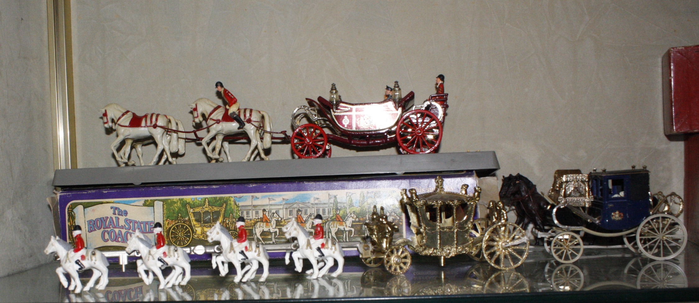 A Lesney Coronation coach, with box, The Royal State coach, with box, another coronation coach ( - Image 2 of 2