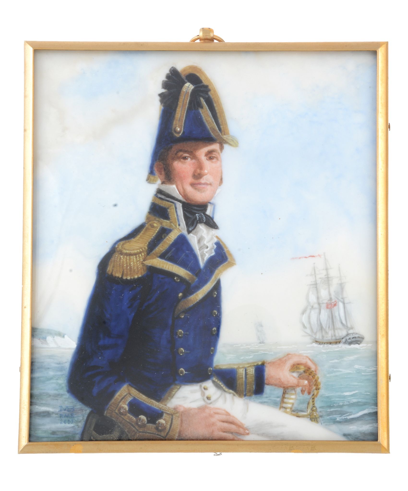 Michael Bartlett, PVPRMS Portrait of a junior captain in the Royal Navy of 1810  Michael Bartlett,