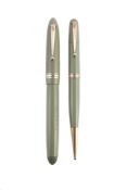 Mabie Todd & Co Ltd, Swan, a torpedo shaped pastel green fountain pen  Mabie Todd  &  Co Ltd, Swan,