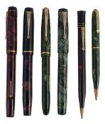 Conway Stewart, The Conway Pen, no. 475, a green fountain pen  Conway Stewart, The Conway Pen, no.