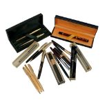 A large collection of pens, mainly Waterman  A large collection of pens,   mainly Waterman