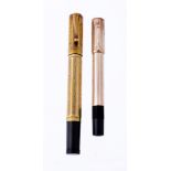 Vaitermass, an overlay safety fountain pen, with an engraved cap and barrel  Vaitermass, an